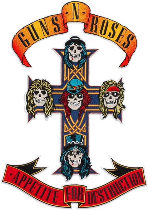 Gun N Rose Appetite For Destruction Emblem Embroidered