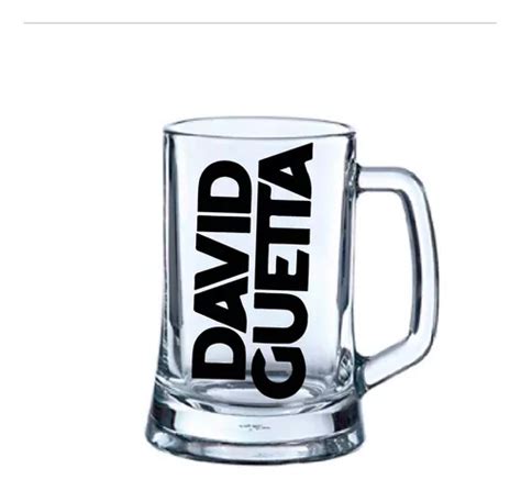 Vasos Cervecero Regalo Diseño Logo David Guetta Cuotas sin interés