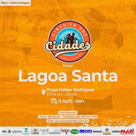 Circuito das Cidades Etapa Lagoa Santa Calendário de Corrida