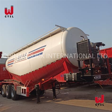 50m3 Cement Bulk Carrier Powder Material Transport Semi Trailer Truck