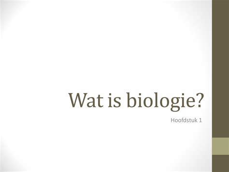 Pdf Wat Is Biologieleerdoelen •je Kunt Omschrijven Wat