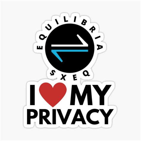 I Love My Privacy Equilibria Sticker For Sale By Hikinggalleria