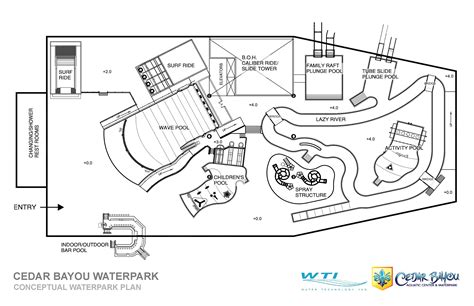 Blueprint Of A Water Park