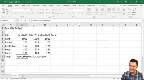 005 Creating Basic Formulas In Excel YouTube