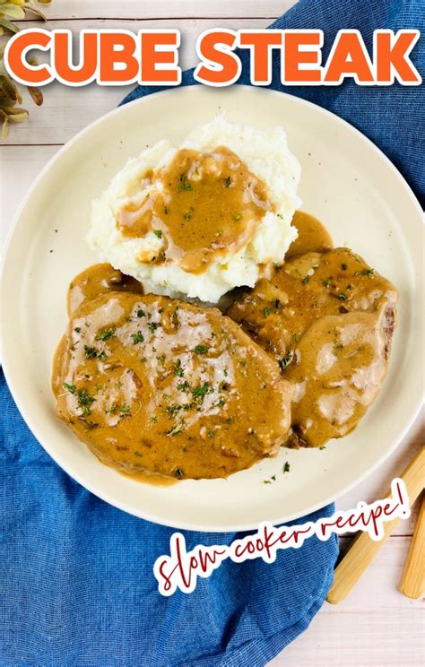 Slow Cooker Cube Steak Mom Makes Dinner