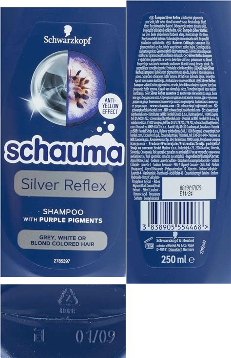 Teta Drogerie Schauma Silver Reflex Ampon Ml