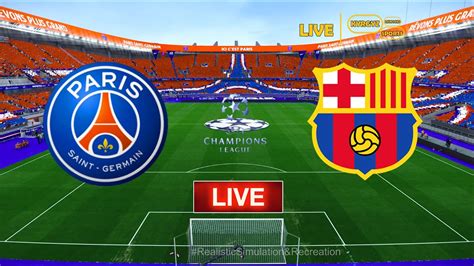 Psg Vs Barcelona Uefa Champions League 2024 Ucl Full Match Football Live Youtube