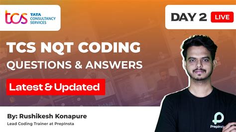 Tcs Nqt Coding Questions Answers Off Campus Updates Youtube