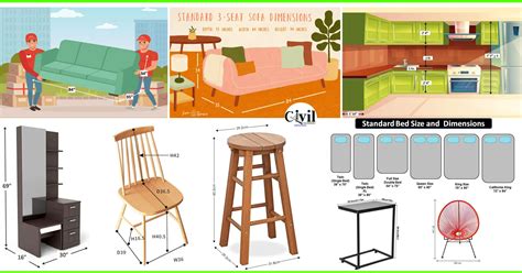 35 Standard Sizes For Different Types Of Furniture Engineering