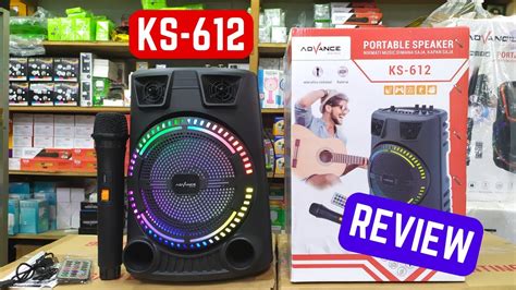 Speaker Bluetooth Karaoke Advance Sery Ks Review Youtube