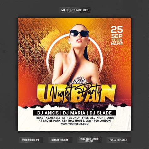 Premium Psd Urban Party Flyer Template