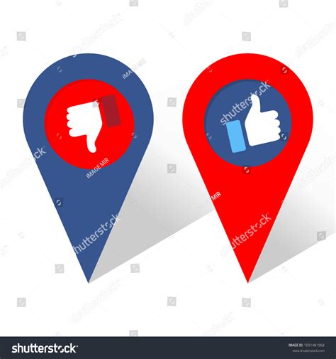 Like Dislike Icon Navigation Icon Thumbs Stock Vector Royalty Free