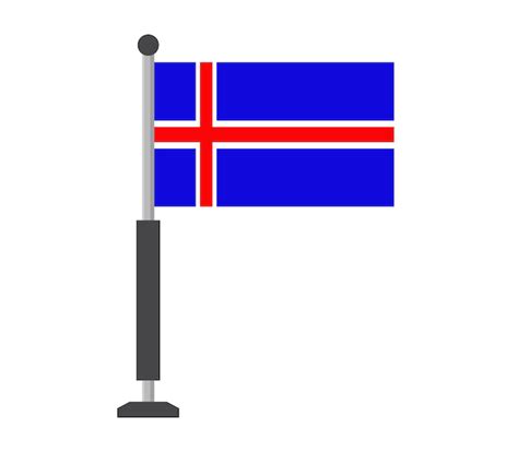 Bandera De Islandia Vector Premium