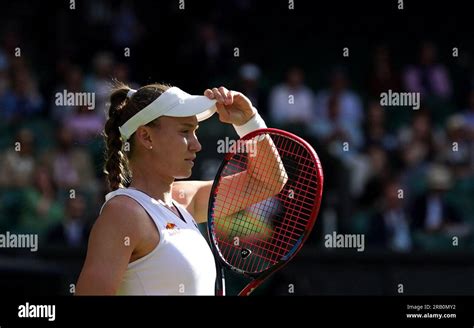 Elena Rybakina During Her Match Against Alize Cornet Not Pictured On