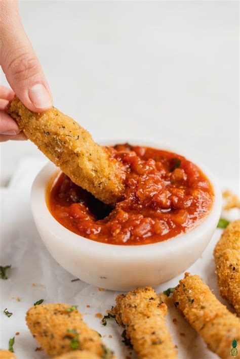 Homemade Vegan Mozzarella Sticks Recipe Mozzarella Sticks