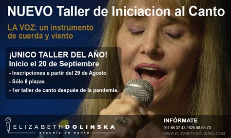 Taller De Iniciacion Al Canto Septiembre De 2022 Elizabeth Dolinska