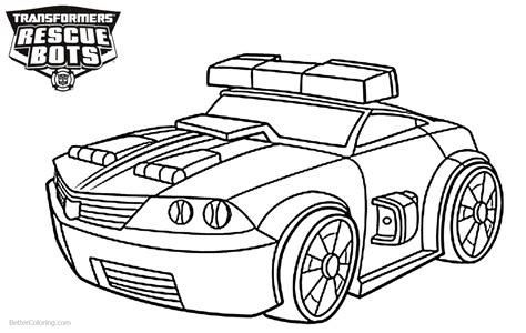 Optimus Prime Rescue Bots Coloring Pages