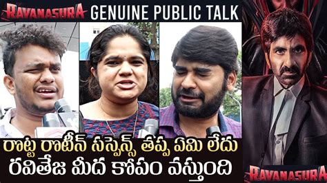 Ravanasura Genuine Public Talk Ravi Teja Sushanth Megha Akash