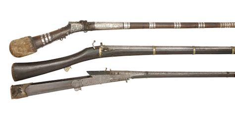 Bonhams A South Indian Coorg 28 Bore Silver Mounted Matchlock Gun