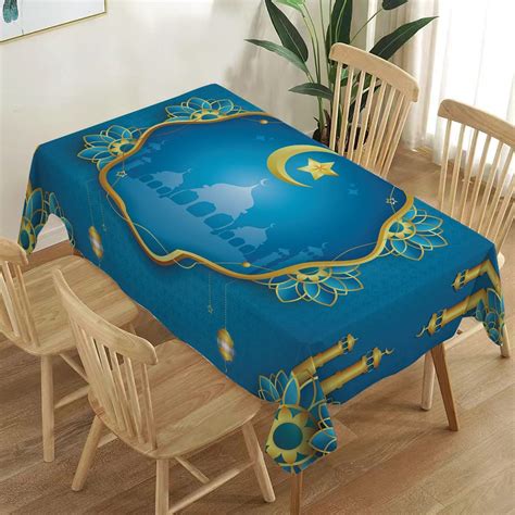 Amazon Heyfary Ramadan Eid Mubarak Tablecloth Islamic Muslim Eid