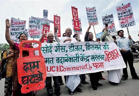 Nationwide Protests Against Fuel Price Hike India Today