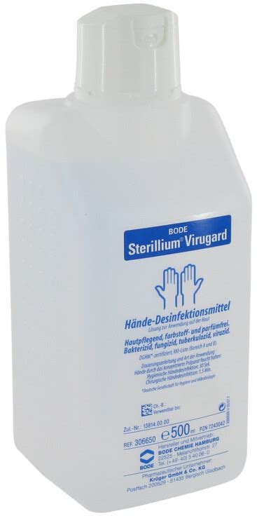 Bode Sterillium Virugard L Sung Ml Ab Preisvergleich Bei