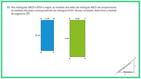 Exercícios Tarefa Segmentos Proporcionais Youtube