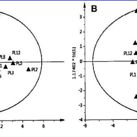 Score Plots By Principal Component Analysis PCA A And Orthogonal