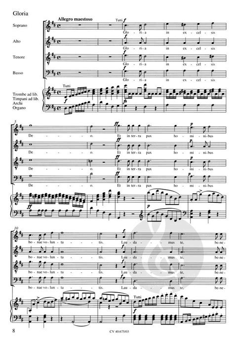 Messe In G Dur D167 Franz Schubert Sheet Music For Mixed Choir