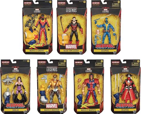 Amazon.com: Deadpool Marvel Legends Wave 3 Set of 7 Figures (Strong Guy ...