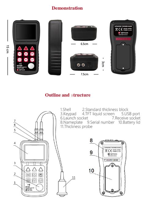 MT600 Multi Mode Ultrasonic Thickness Gauge Mitech CO Ltd