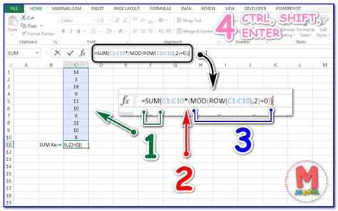 Rumus Sum 8 Contoh Cara Menggunakan Fungsi Sum Excel M Jurnal