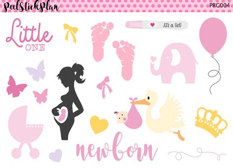 Baby Girl Stickers Newborn Stickers Pregnancy Stickers Baby | Etsy