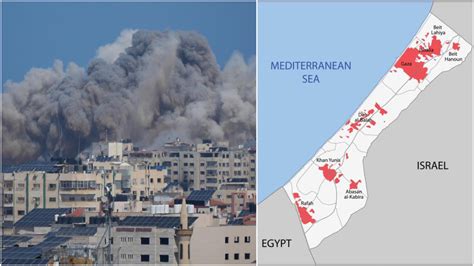 Where is Gaza and who lives there? Map shows location of Palestinian ...