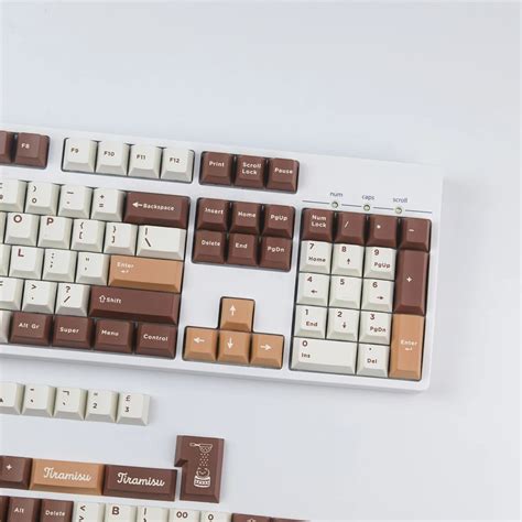 Gmk Clone Tiramisu Keycaps Set Brown Pbt Keysium