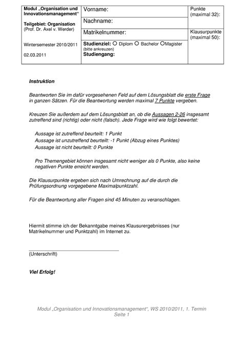 Orga Lösung Klausur ws2011 Modul Organisation und