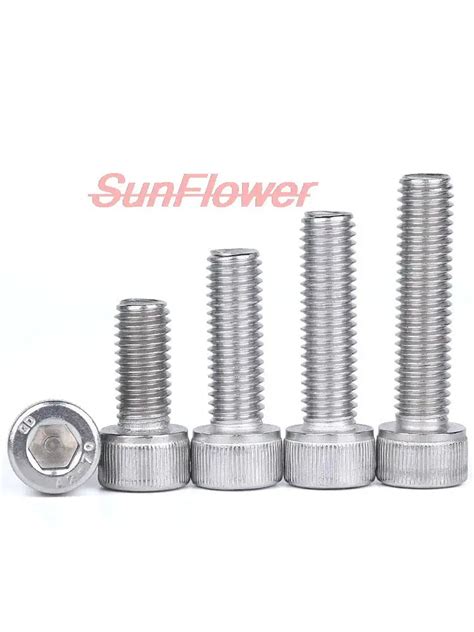 8102030pcs Din912 M3 M4 M5 A2 70 304 Stainless Steel Allen Hexagon