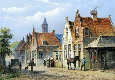 Sunny Street With A Blacksmith Jigsaw Puzzle In Piece Of Art Puzzles On