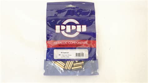 38 Special Unprimed Brass By Ppu 50 Pcs C158 Intersurplus