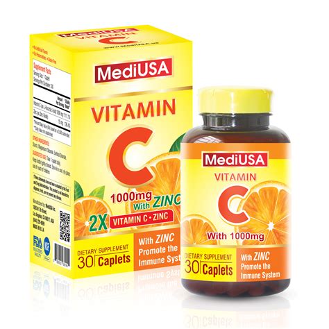 MediUSA VITAMIN C 1000mg with ZINC Minh Phúc Pharma