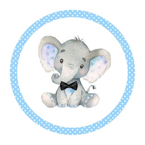 Elefante Sticker Para Baby Shower