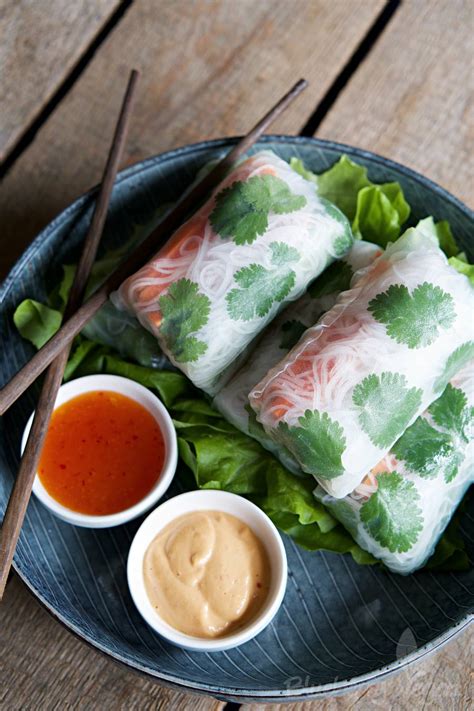 Summer Rolls Vegetarian Summer Rolls With 3 Dipping Sauces Drive Me