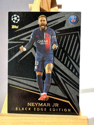 Neymar Jr Topps Match Attax 2023 24 Champions League Black Edge Edition