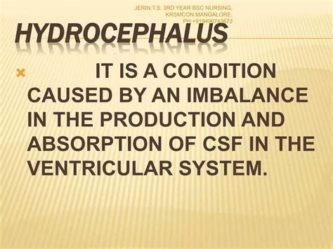 Ppt On Hydrocephalus Ppt