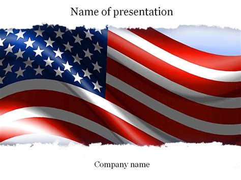 American Flag Powerpoint Template Templates Templates American with ...