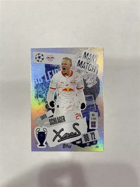 TOPPS MATCH ATTAX UCL 2024 25 SCHLAGER Man Of The Match Signature Style