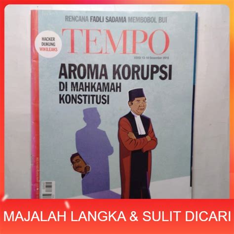 Jual Majalah Tempo No Des Cover Aroma Korupsi Di Makamah