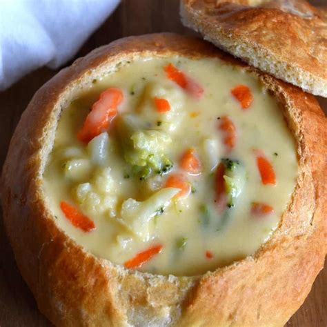 Cheesy Broccoli Cauliflower Soup From Michigan To The Table