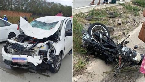 Acidente Entre Moto E Carro Mata Pai M E E Filha Em Concei O Do