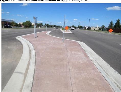 Concrete Street Median